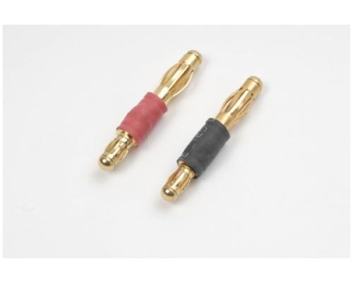 Adapter 3.5mm goudstekker > 4.0mm goudstekker (1paar)